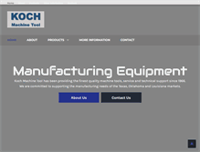 Tablet Screenshot of kochmachinetool.com